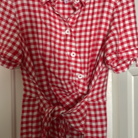 Gingham midi dress - Picture 2 of 3